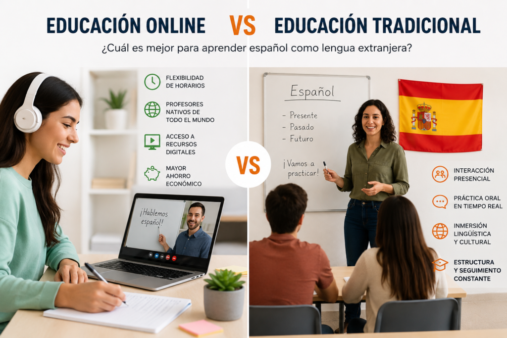 educación tradicional vs online